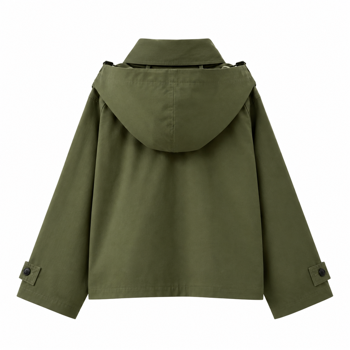 Gabardina cortavientos con capucha