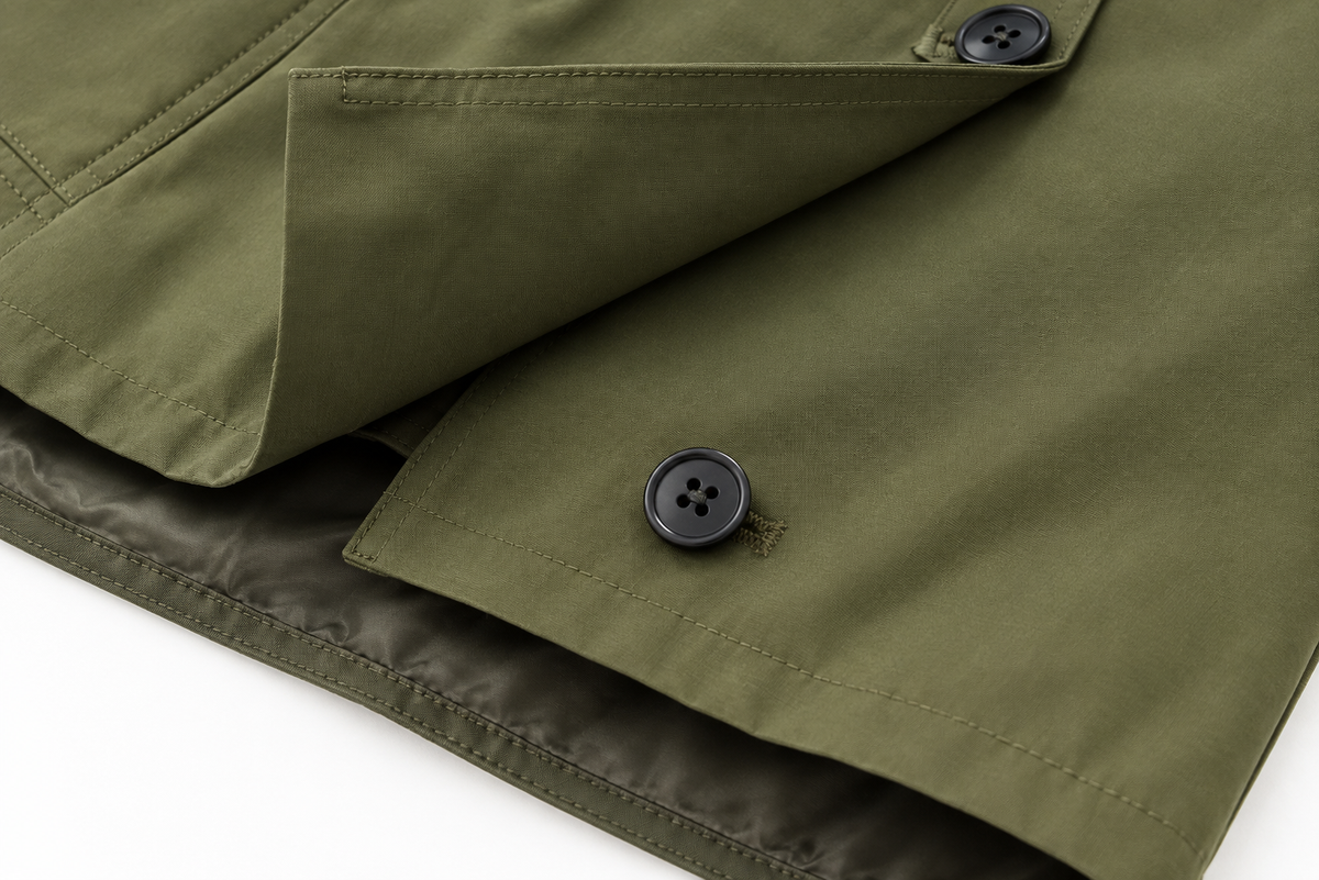 Gabardina cortavientos con capucha
