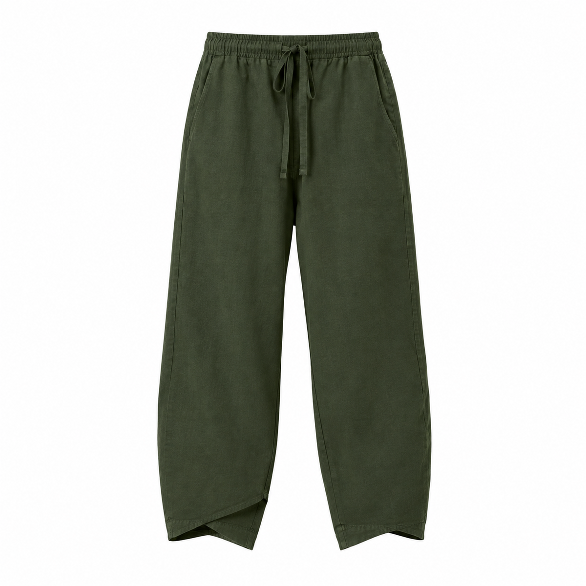 Pantalones de lino y algodon anchos