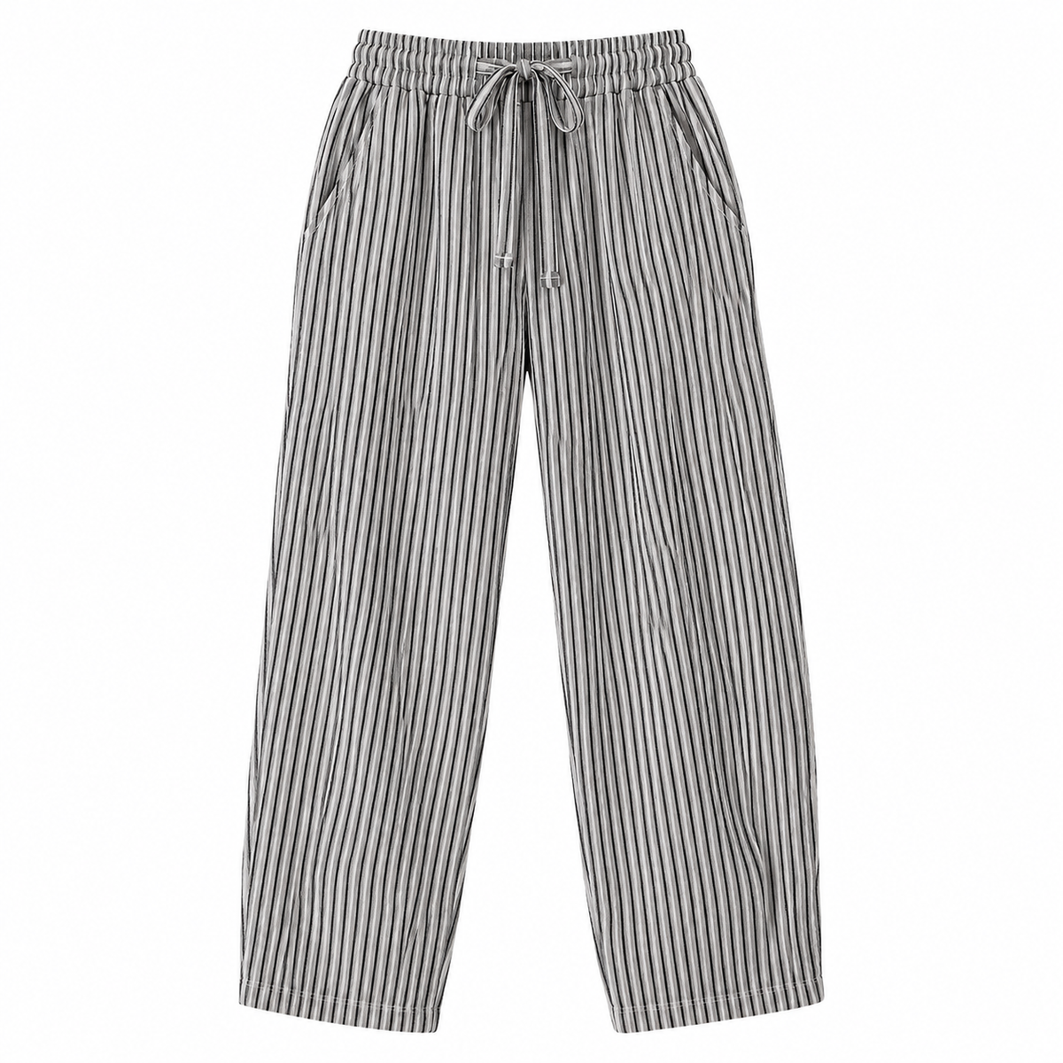 Pantalones informales con estampado de rayas