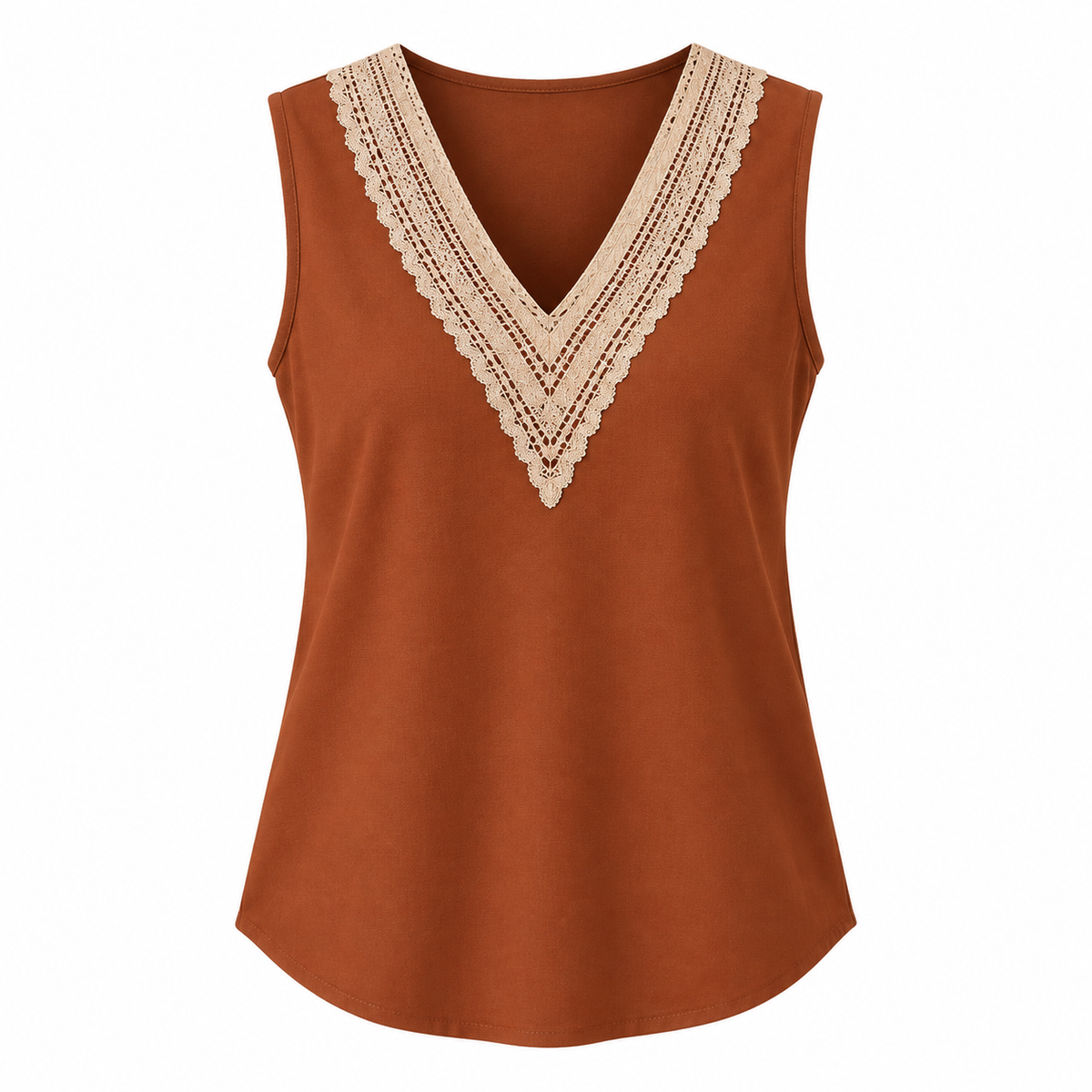 Blusa de tirantes y cuello en V