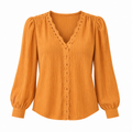 Blusa manga larga con volantes